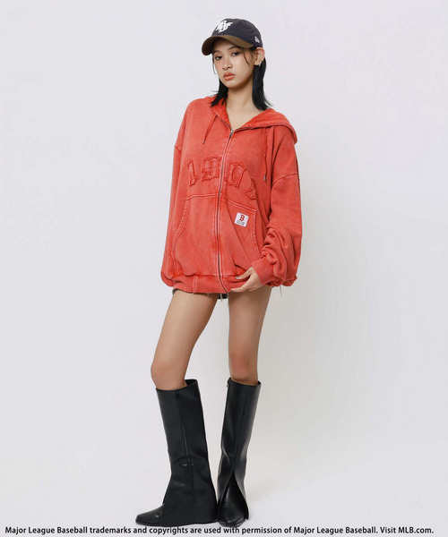 BACK TO THE FIELD（バック トゥー ザ フィールド）の「【MLB】ZIPビッグフーディー（パーカー・レディース・レッド/ブラウン/ブラック・FREE）」の17枚目の写真