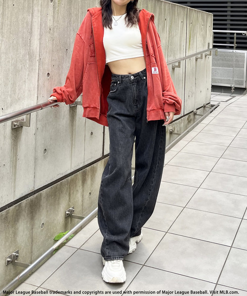 BACK TO THE FIELD（バック トゥー ザ フィールド）の「【MLB】ZIPビッグフーディー（パーカー・レディース・レッド/ブラウン/ブラック・FREE）」の21枚目の写真