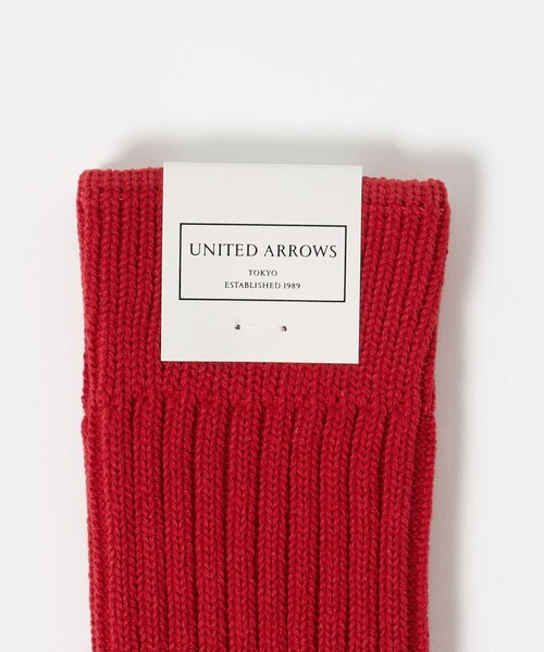 UNITED ARROWS（ユナイテッドアローズ）の「ボリューム リブ ソックス（ソックス/靴下・メンズ・ブラック/ベージュ/レッド/オフホワイト・FREE）」の5枚目の写真