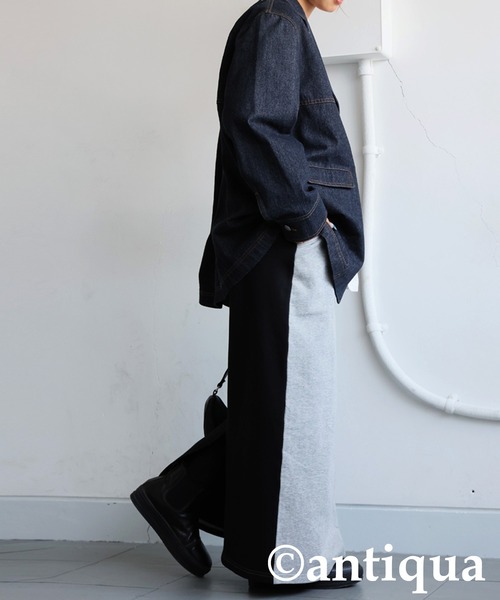 antiqua(アンティカ)の「裏毛ロングスカート(スカート・レディース・グレー・ONESIZE)」の11枚目の写真