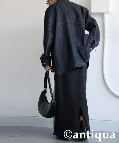 antiqua(アンティカ)の「裏毛ロングスカート(スカート・レディース・グレー・ONESIZE)」の10枚目の写真