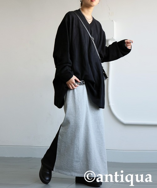 antiqua(アンティカ)の「裏毛ロングスカート(スカート・レディース・グレー・ONESIZE)」の9枚目の写真