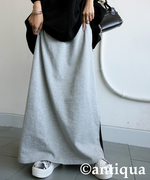 antiqua(アンティカ)の「裏毛ロングスカート(スカート・レディース・グレー・ONESIZE)」の8枚目の写真