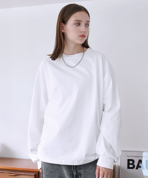 スリードッツ　バルーンスリーブブルゾン　ホワイト size SHORTあり］バルーンスリーブ ブルゾン