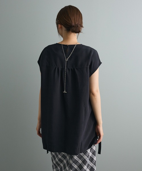 CRAFT STANDARD BOUTIQUE(クラフトスタンダードブティック)の「布帛ウエストギャザー切替チュニック(チュニック・レディース・ブルーグリーン/ブラック/グリーン系その他3・FREE)」の5枚目の写真
