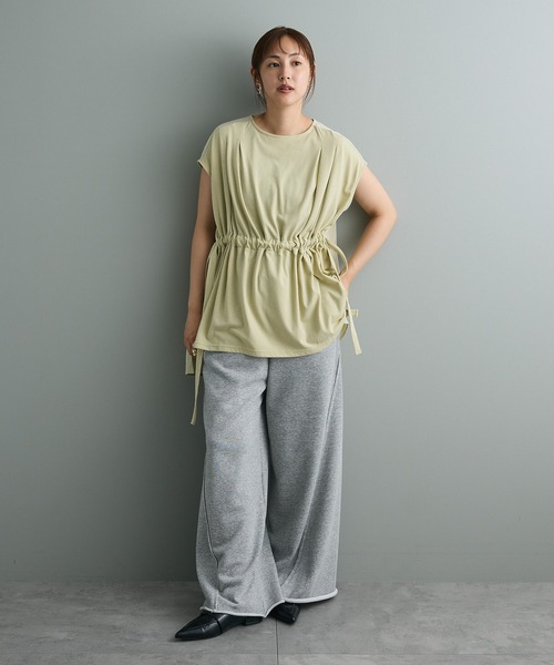 CRAFT STANDARD BOUTIQUE(クラフトスタンダードブティック)の「布帛ウエストギャザー切替チュニック(チュニック・レディース・ブルーグリーン/ブラック/グリーン系その他3・FREE)」の22枚目の写真