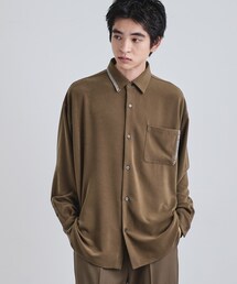 tk.TAKEO KIKUCHI | なめらかスエードタッチステッチシャツ(シャツ/ブラウス)