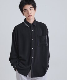 なめらかスエードタッチステッチシャツ