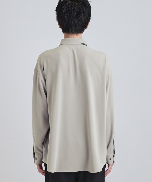 tk.TAKEO KIKUCHI(ティーケータケオキクチ)の「なめらかスエードタッチステッチシャツ(シャツ/ブラウス・メンズ・ブラック/ライトグレー/ブラウン系・01/03/02)」の20枚目の写真