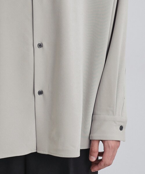 tk.TAKEO KIKUCHI(ティーケータケオキクチ)の「なめらかスエードタッチステッチシャツ(シャツ/ブラウス・メンズ・ブラック/ライトグレー/ブラウン系・01/03/02)」の17枚目の写真