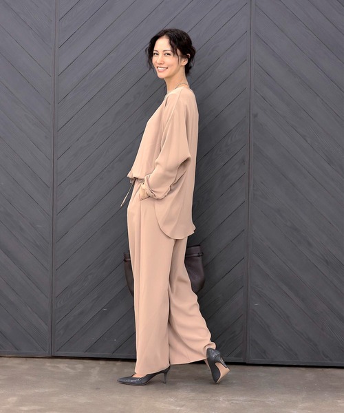 Jines（ジネス）の「リラックスイージーパンツ【セットアップ可】（その他パンツ・レディース・ベージュ/ブラック/グレー・38）」の20枚目の写真