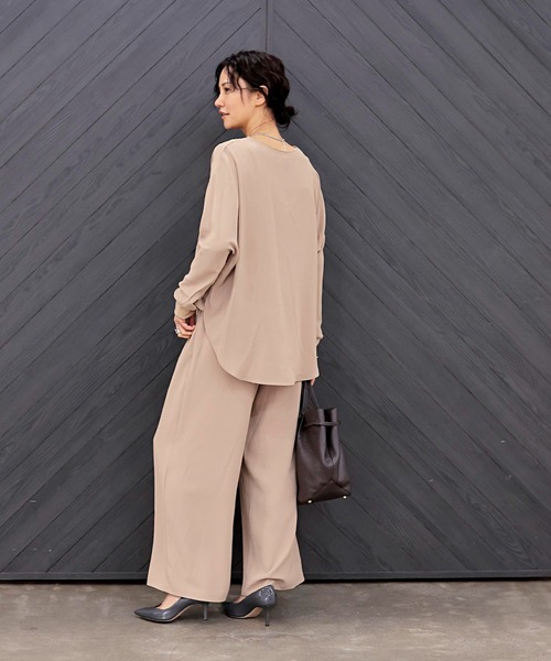 Jines（ジネス）の「リラックスイージーパンツ【セットアップ可】（その他パンツ・レディース・ベージュ/ブラック/グレー・38）」の21枚目の写真