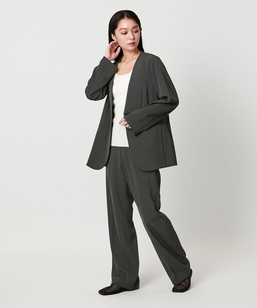 MARW UNITED ARROWS＞ツイル ノーカラー ジャケット（ノーカラー