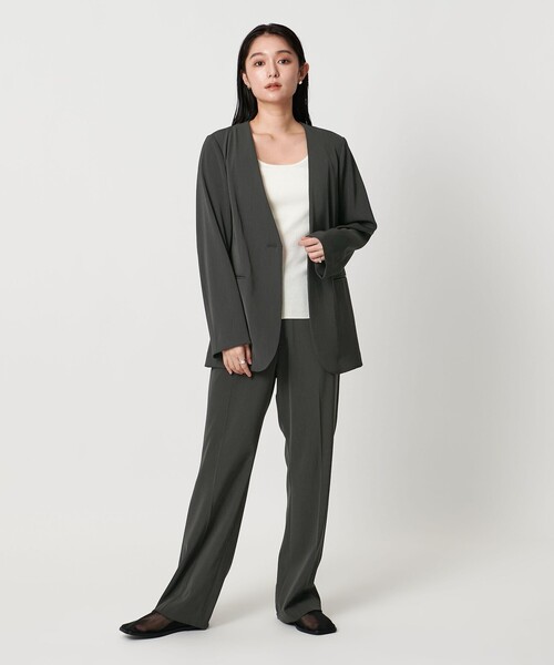 【未使用品】MARW UNITED ARROWS ノーカラージャケット グレー セール/ブランド古着】ノーカラージャケット（ノーカラージャケット