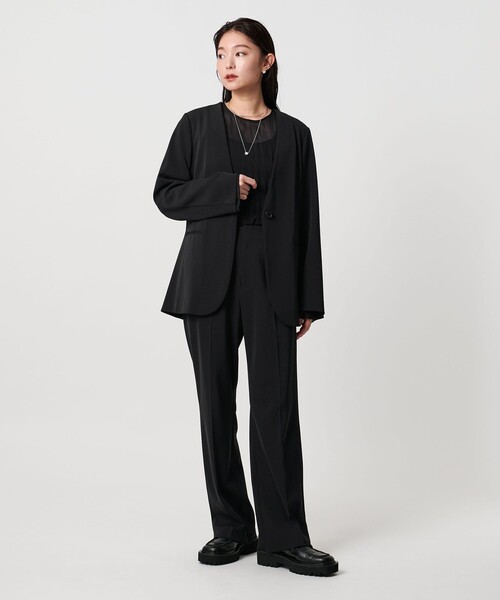 MARW UNITED ARROWS＞ツイル ノーカラー ジャケット（ノーカラー