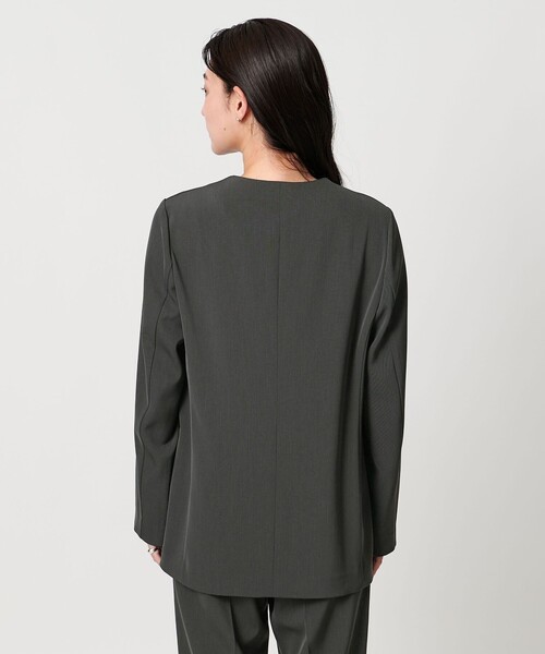 MARW UNITED ARROWS＞ツイル ノーカラー ジャケット（ノーカラー