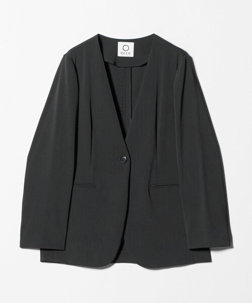 MARW UNITED ARROWS＞ツイル ノーカラー ジャケット（ノーカラー