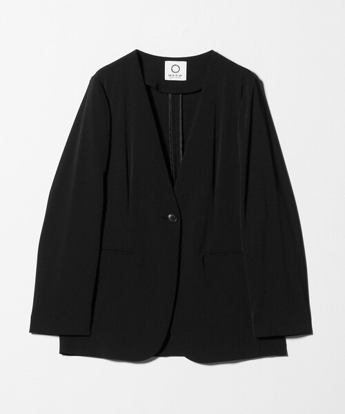 MARW UNITED ARROWS＞ツイル ノーカラー ジャケット（ノーカラー