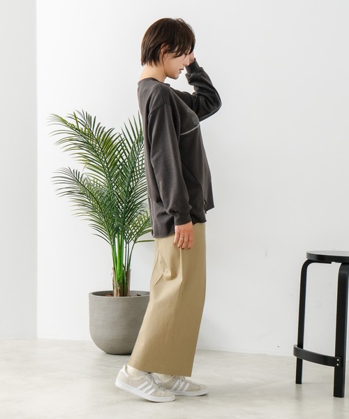 fort point(フォーポイント)の「【C-FORT POINT/フォートポイント】裏毛 リメイク風 スウェットトレーナー(スウェット・レディース・チャコールグレー/カーキ/ブルー/アイボリー/杢グレー・FREE)」の15枚目の写真