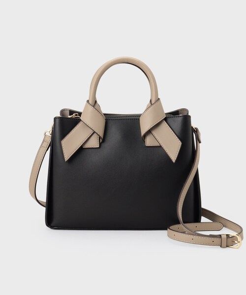 index（インデックス）の「【2WAY】リボンハンドルミドルトートバッグ（トートバッグ・レディース・ブルー系5/ブラック系/ホワイト系3・00）」の15枚目の写真