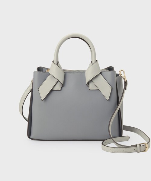 index（インデックス）の「【2WAY】リボンハンドルミドルトートバッグ（トートバッグ・レディース・ブルー系5/ブラック系/ホワイト系3・00）」の16枚目の写真