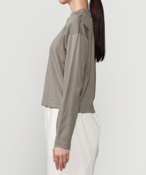 handvaerk(ハンドバーク)の「handvaerk | 60/2 ハイネック長袖Tシャツ WOMEN(Tシャツ/カットソー・レディース・ブラック/グレー系その他2/ホワイト・S)」の5枚目の写真