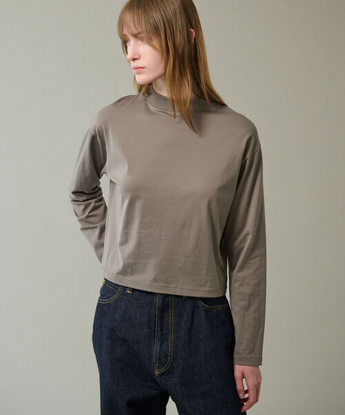 handvaerk | 60/2 ハイネック長袖Tシャツ WOMEN（Tシャツ/カットソー