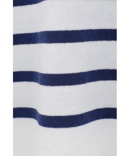 CLANE（クラネ）の「WIDE HENRY NECK BORDER TOPS（Tシャツ/カットソー・レディース・ブラウン/ホワイト・1/2）」の17枚目の写真