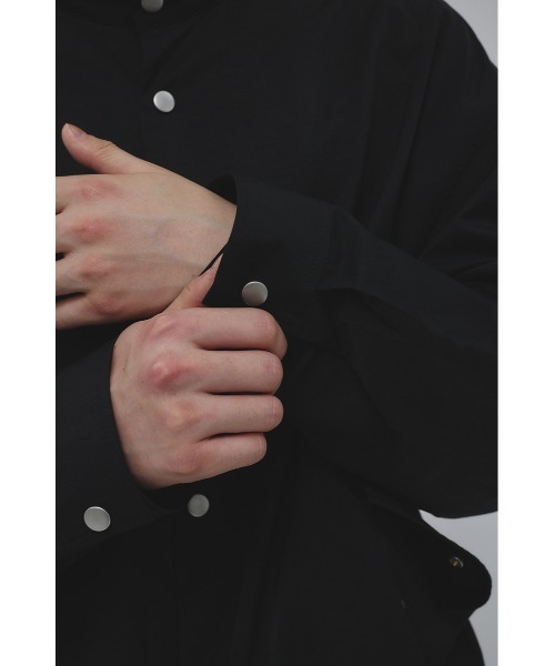 STYLEMIXER(スタイルミキサー)の「スタンドカラーコーチジャケット(ブルゾン・メンズ・ベージュ/ブラック/グレー・MEDIUM/LARGE)」の14枚目の写真