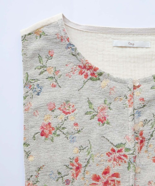 Crisp(クリスプ)の「サイドリボンベスト(ベスト・レディース・ブラウン/アイボリー・FREE)」の18枚目の写真