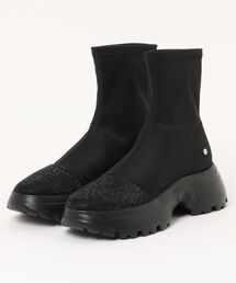 JILL STUART | 厚底ホットフィックスストレッチショートブーツ(ブーツ)