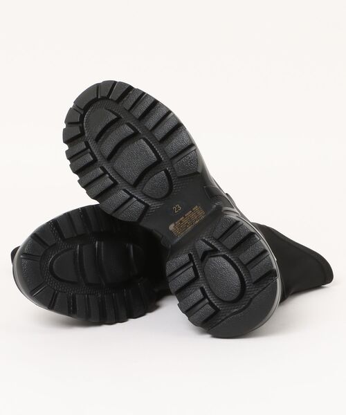 JILL STUART（ジルスチュアート）の「厚底ホットフィックスストレッチショートブーツ（ブーツ・レディース・ブラック・23.0cm/24.5cm/24.0cm/23.5cm）」の3枚目の写真