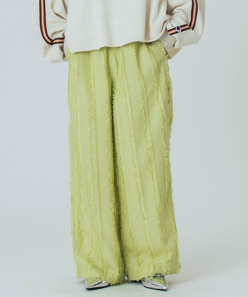 ROSE BUD(ローズバッド)の「EASY JACQUARD PANTS(その他パンツ・レディース・ホワイト/ライトグリーン/ブラック・ONE SIZE)」の3枚目の写真