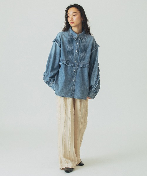 ROSE BUD(ローズバッド)の「EASY JACQUARD PANTS(その他パンツ・レディース・ホワイト/ライトグリーン/ブラック・ONE SIZE)」の9枚目の写真