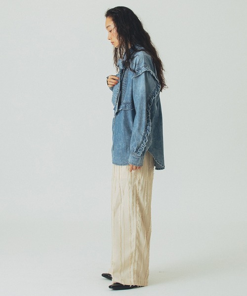 ROSE BUD(ローズバッド)の「EASY JACQUARD PANTS(その他パンツ・レディース・ホワイト/ライトグリーン/ブラック・ONE SIZE)」の13枚目の写真