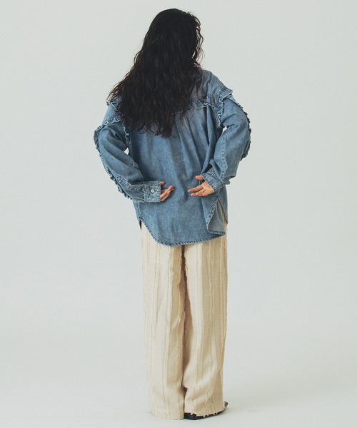 ROSE BUD(ローズバッド)の「EASY JACQUARD PANTS(その他パンツ・レディース・ホワイト/ライトグリーン/ブラック・ONE SIZE)」の16枚目の写真