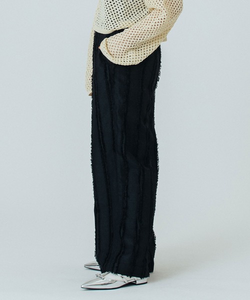 ROSE BUD(ローズバッド)の「EASY JACQUARD PANTS(その他パンツ・レディース・ホワイト/ライトグリーン/ブラック・ONE SIZE)」の18枚目の写真