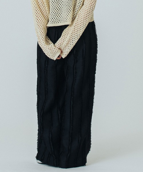 ROSE BUD(ローズバッド)の「EASY JACQUARD PANTS(その他パンツ・レディース・ホワイト/ライトグリーン/ブラック・ONE SIZE)」の19枚目の写真