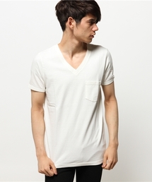 NO ID. | mt3074 - ラフィー天竺丸胴VネックTシャツ(Tシャツ/カットソー)