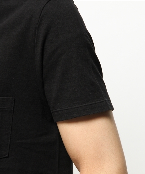 NO ID.（ノーアイディ）の「mt3074 - ラフィー天竺丸胴VネックTシャツ（Tシャツ/カットソー・メンズ・ブラック/アイボリー・1/2/3）」の6枚目の写真