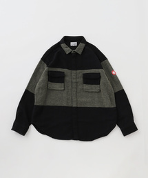 C.E | C.E / シーイー cavemp STRIPE FLANNEL BIG SHIRT KHAK(シャツ/ブラウス)