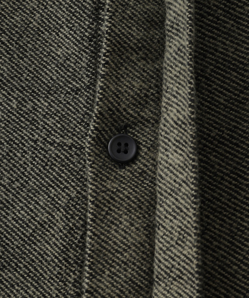 C.E（シーイー）の「C.E / シーイー cavemp STRIPE FLANNEL BIG SHIRT KHAK（シャツ/ブラウス・メンズ・カーキ・MEDIUM/LARGE）」の7枚目の写真