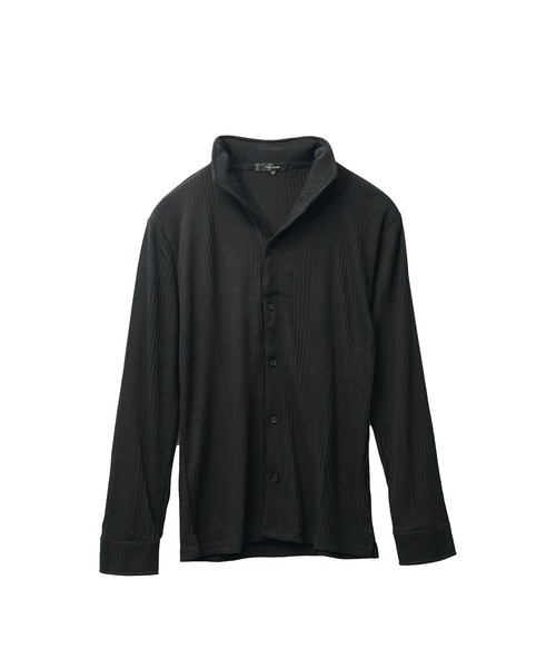 JOKER(ジョーカー)の「テレコ衿ワイヤーイタリアンカラーシャツ メンズ 長袖 シャツ 春服 冬服(シャツ/ブラウス・メンズ・スミクロ/ホワイト/ブラック・L/M/XL)」の15枚目の写真