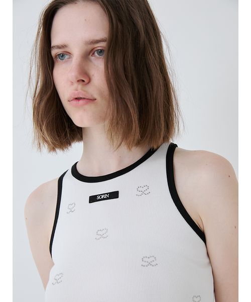 SORIN（ソリン ）の「S Motif Jewelry Tank Top/Sモチーフジュエリー