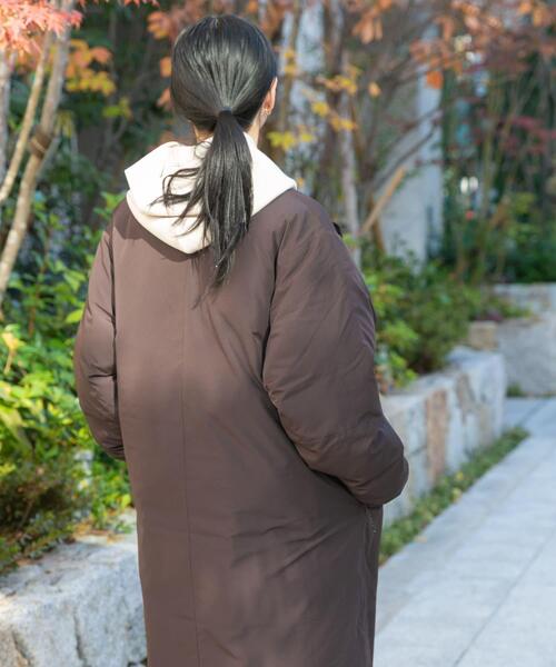 セール】『UR TECH』中綿 ノーカラーコート（ダウンジャケット/コート