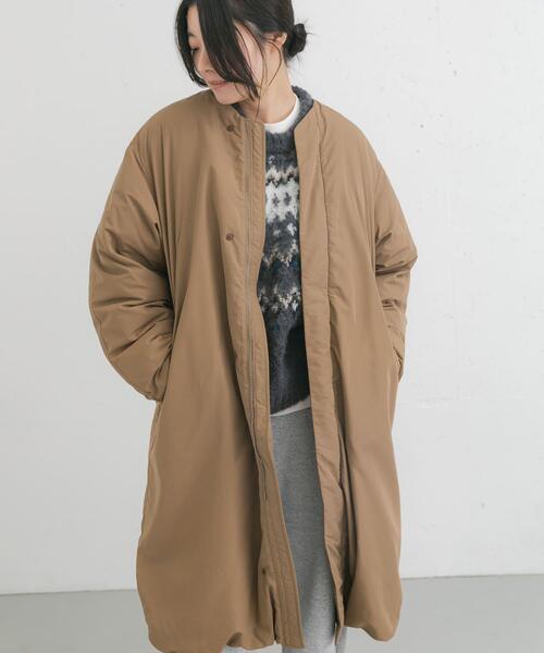 UR TECH』中綿 ノーカラーコート（ダウンジャケット/コート）｜EKAL