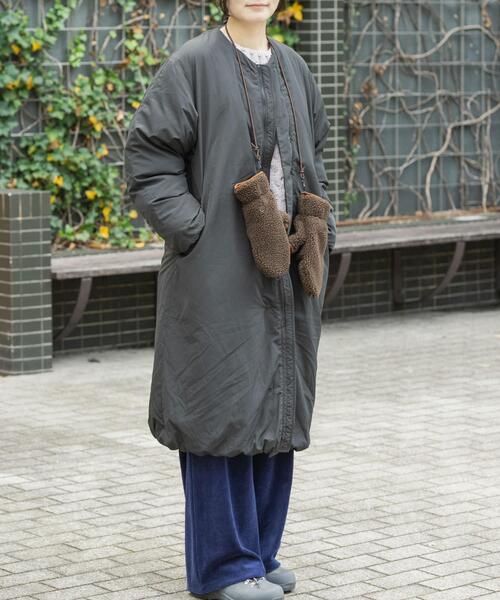 UR TECH』中綿 ノーカラーコート（ダウンジャケット/コート）｜EKAL