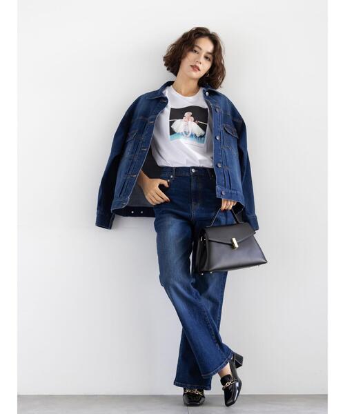 Te chichi(テチチ)の「denimジャケット《2025winter catalog item》(ノーカラージャケット・レディース・ネイビー/ブルー・F)」の18枚目の写真
