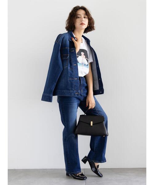 Te chichi(テチチ)の「denimジャケット《2025winter catalog item》(ノーカラージャケット・レディース・ネイビー/ブルー・F)」の21枚目の写真