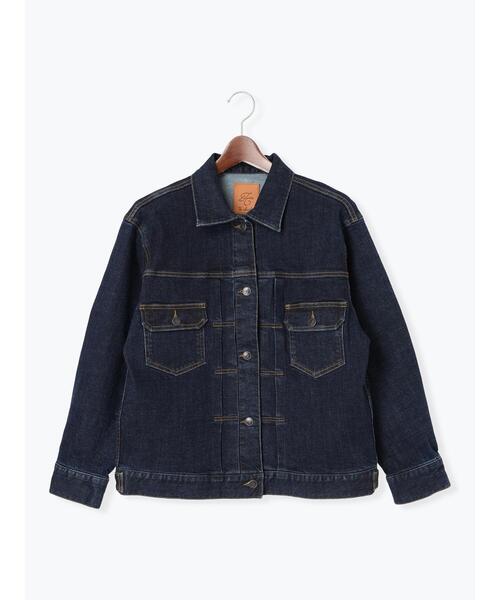 Te chichi(テチチ)の「denimジャケット《2025winter catalog item》(ノーカラージャケット・レディース・ネイビー/ブルー・F)」の10枚目の写真